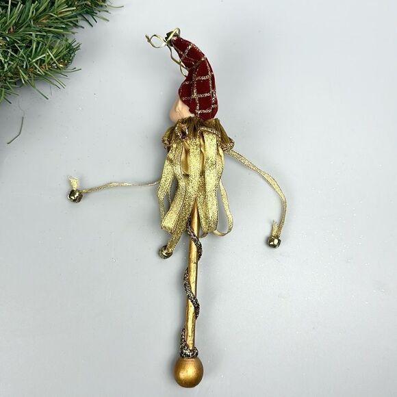Katherine’s Collection Wayne Kleski Christmas Ornament Clown Jester on a Stick - Picture 12 of 15